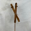 24" WOODEN SKI PICK 