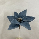 14" FELT POINSETTIA PICK 10" dia BLUE