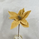 14" FELT POINSETTIA PICK 10" dia GOLD