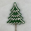 18" GLITTER TREE PICK 5" FELT TREE GREEN
