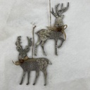 12" BIRCH LOOK DEER HANGERS SET OF 2 (R&L)