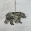 9&quot; BIRCH LOOK BEAR HANGER