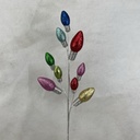 25" GLITTER LIGHT BULB SPRAY X3 MULTI COLOR