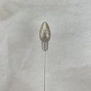18" GLITTER LIGHTBULB PICK 4.5" BULB PLATINUM
