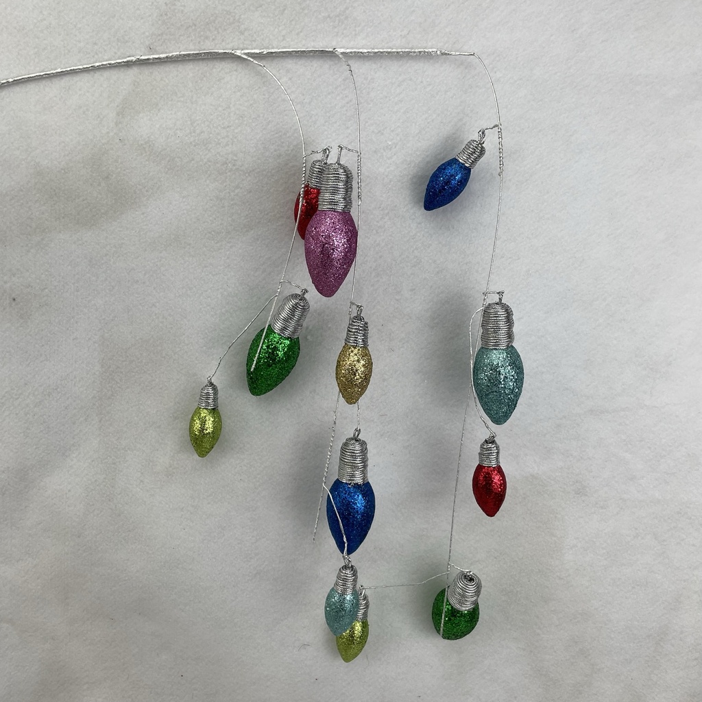 28&quot; HANGING LIGHTBULB SPRAY X3 MULTI COLOR
