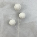 29" SWEATER BALL SPRAY X3 WHITE