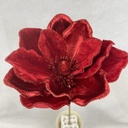 20" MAGNOLIA BLOOM PICK 8" dia RED