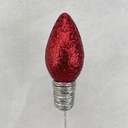 18" GLITTER LIGHTBULB ASSORTMENT RED/GOLD/DK.GREEN