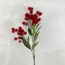30" THISTLE SPRAY X 3 BRIGHT RED