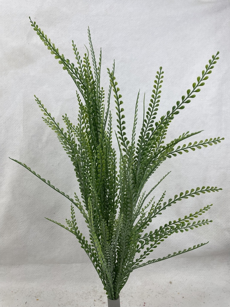 [SB3305-GRN] 28" BUTTON FERN BUSH X5 GREEN