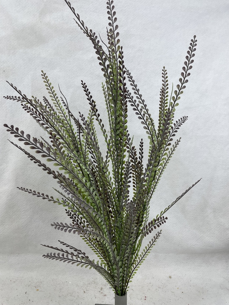 28" BUTTON FERN BUSH X5 RED/GREEN