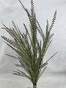 28" BUTTON FERN BUSH X5 RED/GREEN