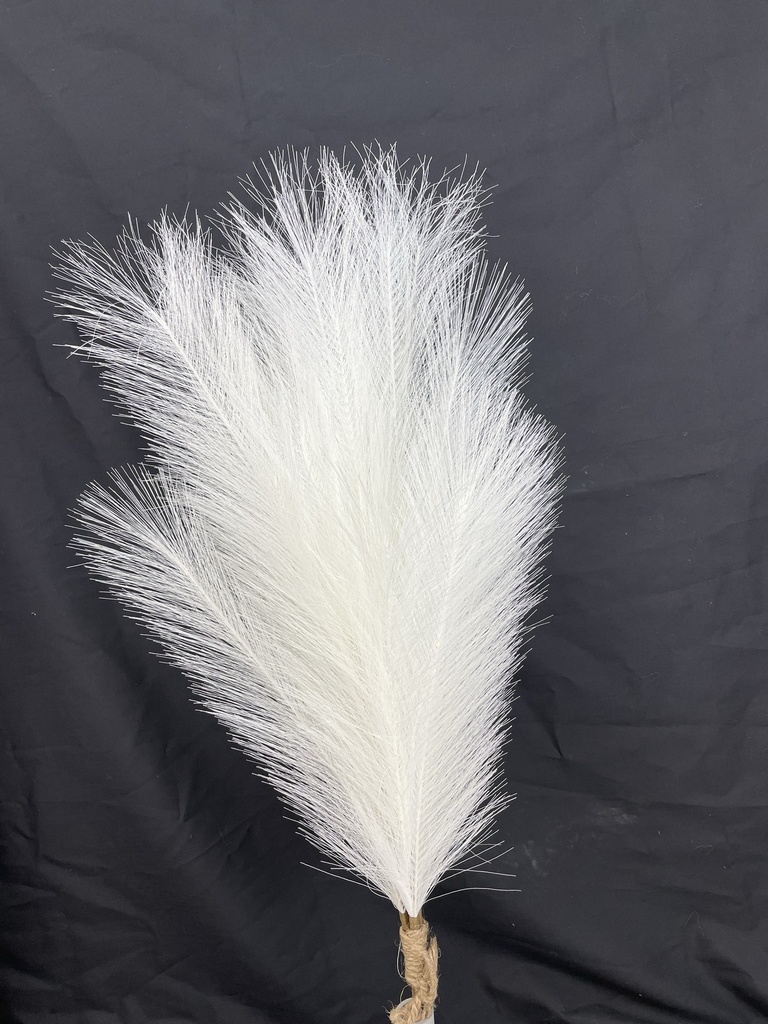[SA3003-WHT] 28" FEATHER GRASS BUNDLE X3 WHITE