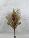 23" WHEAT GRASS BUSH W/ SEED PODS