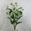 22" MINI QUEEN ANNES LACE BUSH X8 CREAM/WHITE