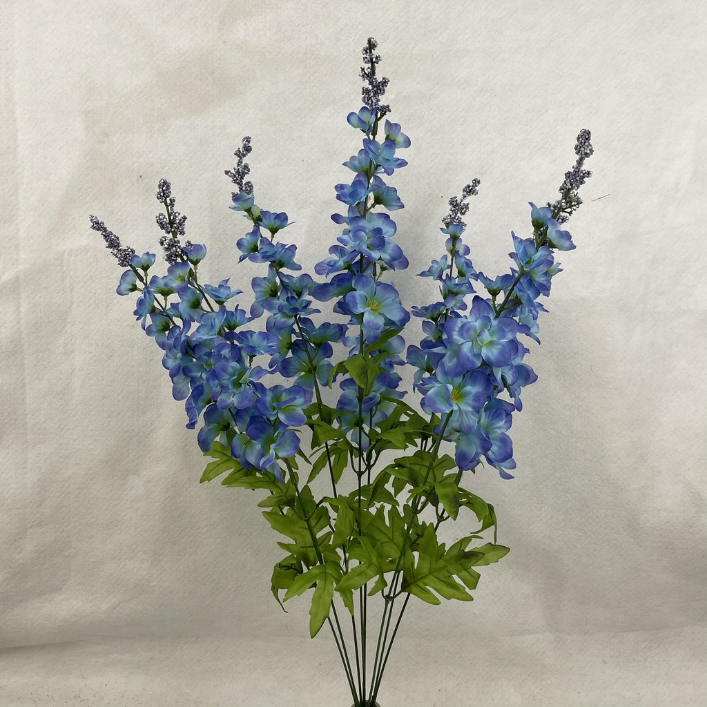 28" DELPHINIUM BUSH X8 BLUE