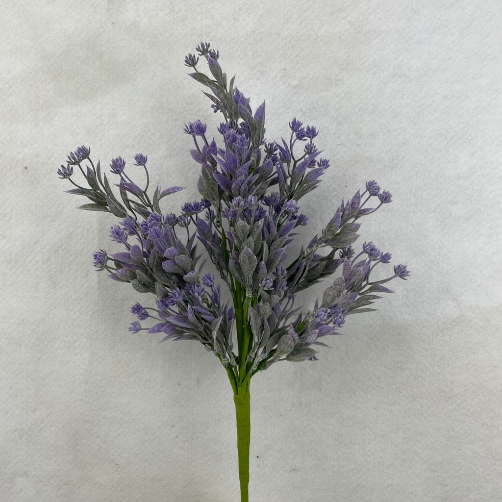 20" LAVENDER BUSH W/HANDWRAPPED STEM
