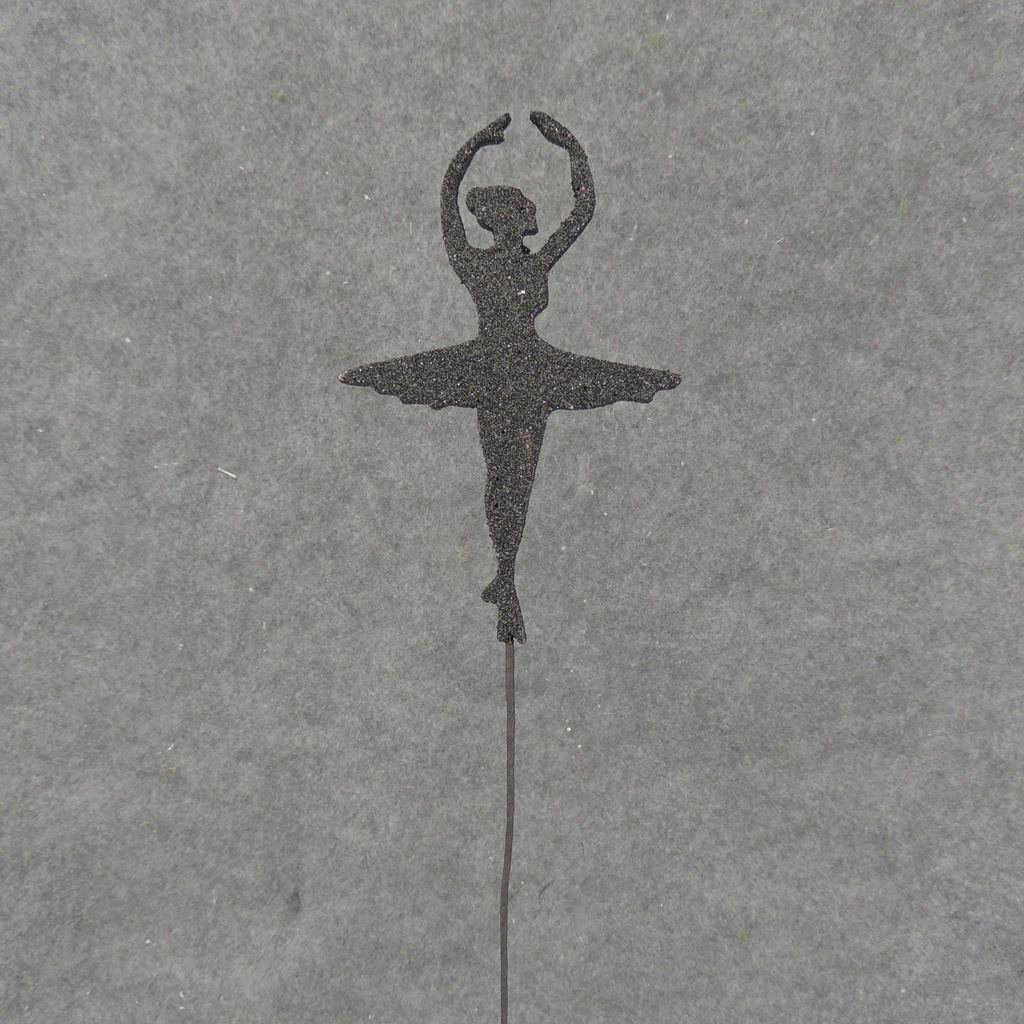 BALLERINA 6.5" X 4" W/14" PICK BLACK