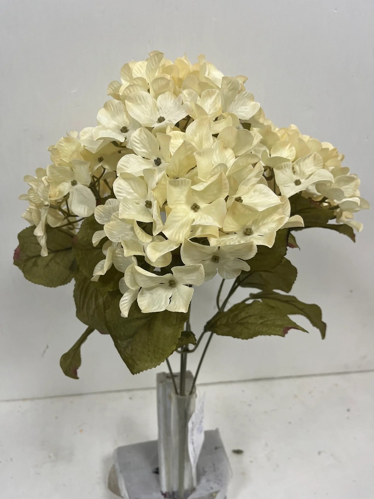 [STF4916-CRM] 21" HYDRANGEA BUSH X5 CREAM