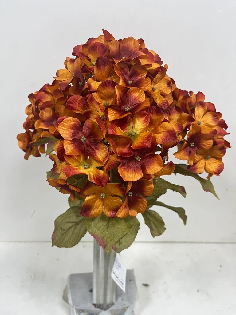 [STF4916-RUS] 21" HYDRANGEA BUSH X5 RUST