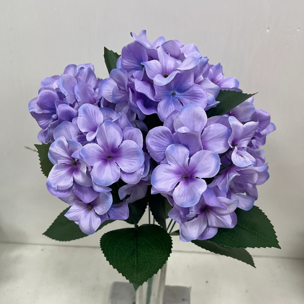 [ST5903-LAV] 18" HYDRANGEA BUSH X7 LAVENDER
