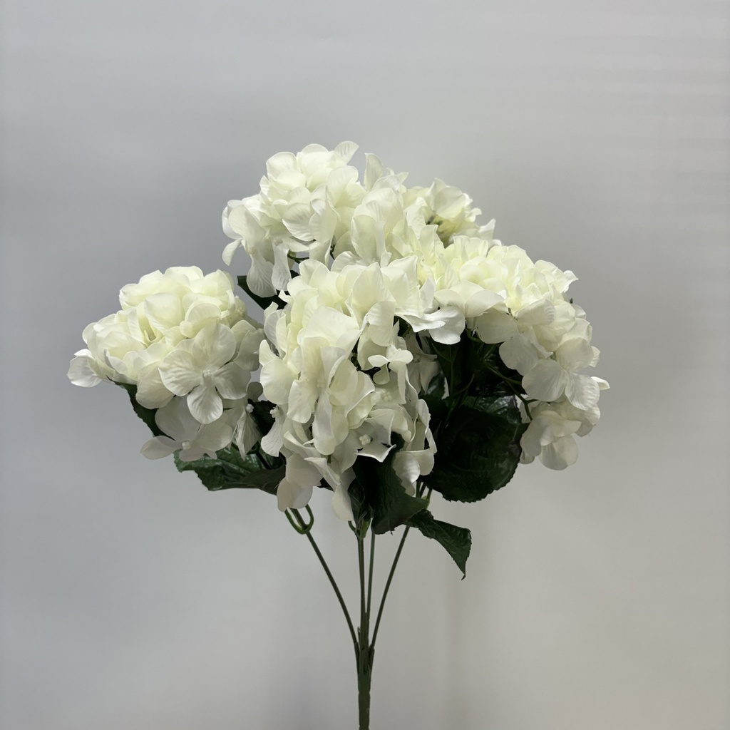 21" HYDRANGEA BUSH X5 CREAM/WHITE
