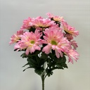 17" GERBERA DAISY BUSH X14 PINK