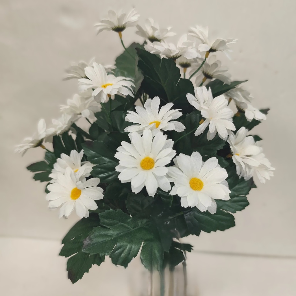 [ST5930-WHT] 16" DAISY BUSH X14 WHITE