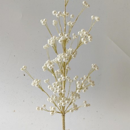 17.5" PEARL CLUSTER TREE GOLD