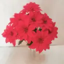 18.5" POINSETTIA BUSH X14 (PONGEE)