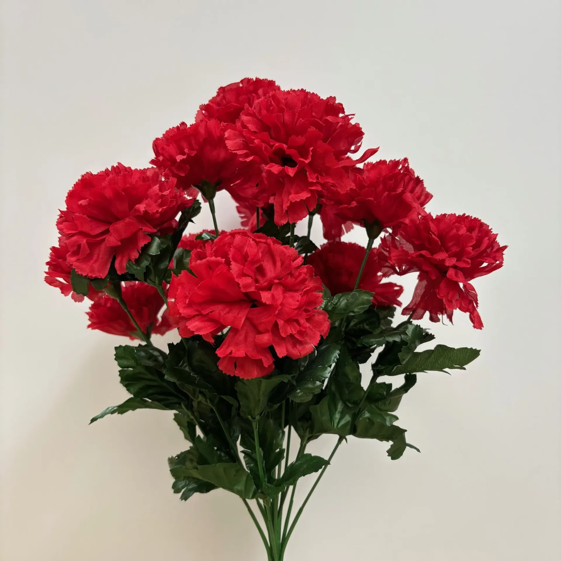 [ST6901-RED] 17" CARNATION BUSH X14 RED
