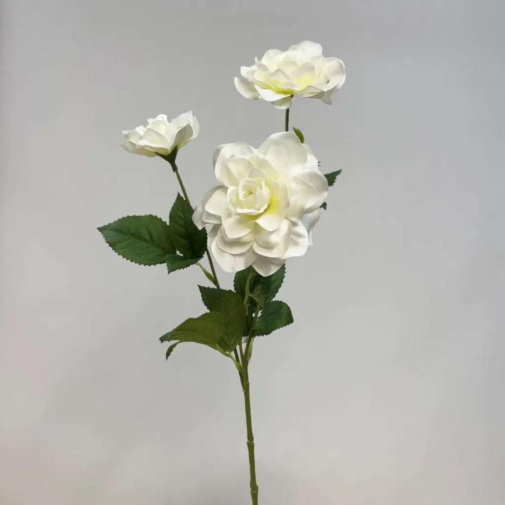 [SE386] 24" GARDENIA SPRAY X3 WHITE