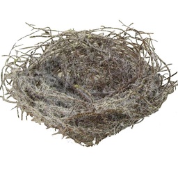 [B0834-W] 4&quot; WHITE MOSS NEST (12 PER BAG)