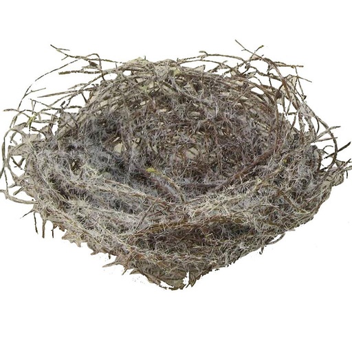 [B0834-W] 4" WHITE MOSS NEST (12 PER BAG)