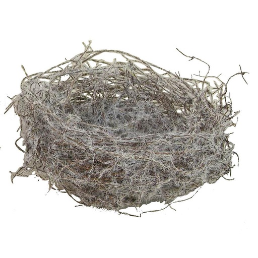 [B0835-W] 5" WHITE MOSS NEST (6 PER BAG)