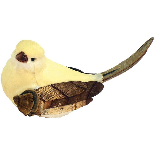 [B66025] 5" MUSHROOM BIRD  CREAM