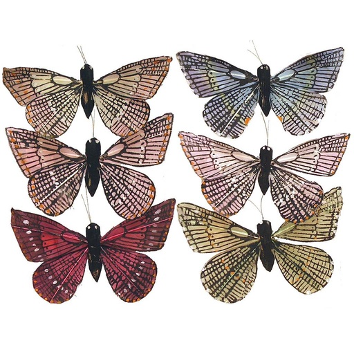 [B504824] 4.5" BUTTERFLY 6 ASSORTED  