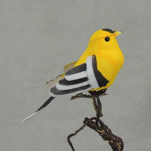 [B6719] GOLDFINCH 3.75" MUSHROOM W/CLIP
