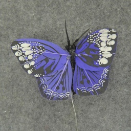 [B66016-LAV] 2.5" FEATHER BUTTERFLY  LAVENDER