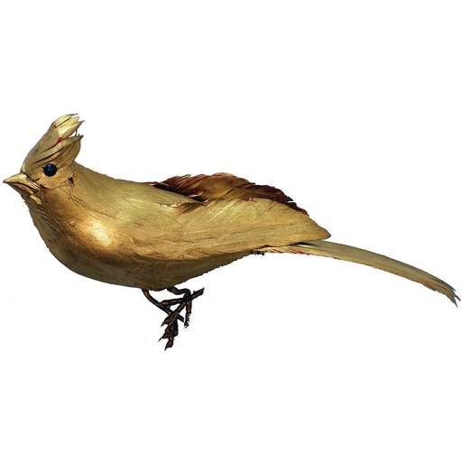 [B320817-I] 9" GOLD CARDINAL  (INDIVIDUAL)