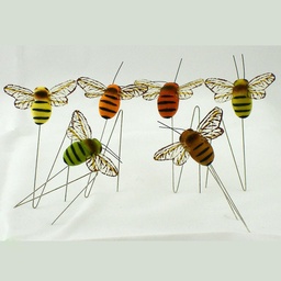[B6621-AST] BEE 2.25&quot; X 1.25&quot; MUSHROOM 6-AST W/ WIRE
