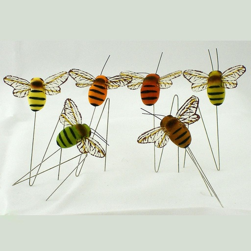 [B6621-AST] BEE 2.25" X 1.25" MUSHROOM 6-AST W/ WIRE
