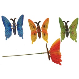 [B66662] BUTTERFLY ON PICK w/SPRING 4-ASST DZ/BAG