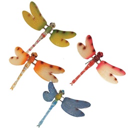 [B66664] DRAGONFLY ON PICK w/SPRING 4-ASST DZ/BAG
