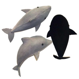 [B66707] 5&quot; WHALE/SHARK/DOLPHIN ASST'D (6 PCS/BX)