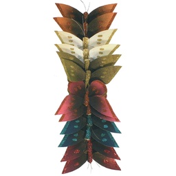 [B66781] 3.25&quot; FEA. GLITTER BUTTERFLIES  6-ASST