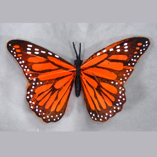 [B6693-ORG] BUTTERFLY 4.5" ORANGE MONARCH W/WIRE