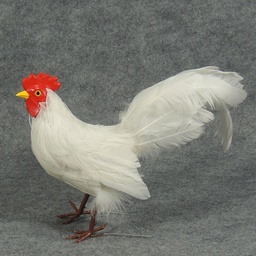 [B407W] 15" WHITE ROOSTER