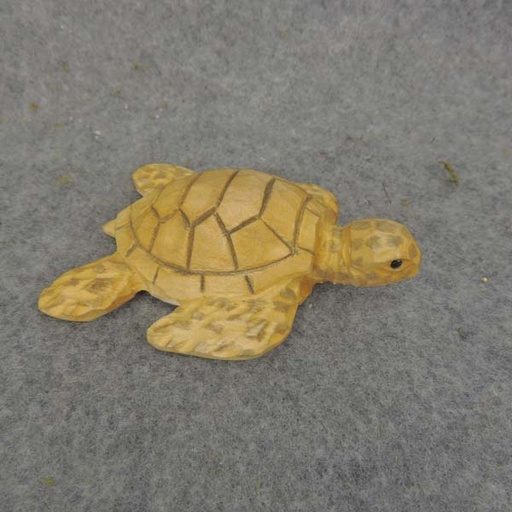 [BA6004] SEA TURTLE WOOD SAND 3x3.5"