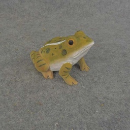 [BA6010] FROG SITTING WOOD 4&quot; x 3&quot;
